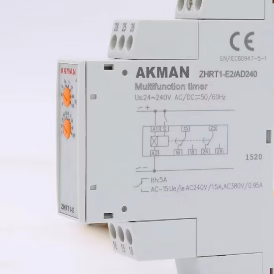 Módulo de relé temporizador multifunción AC220V, relé de retardo de tiempo, señal en relé en relé temporizador